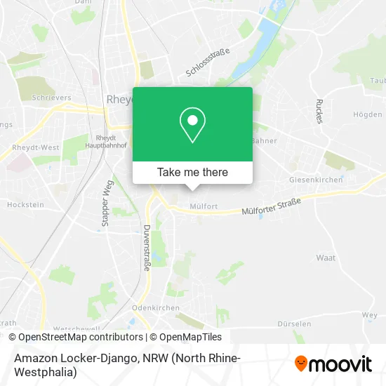 Карта Amazon Locker-Django
