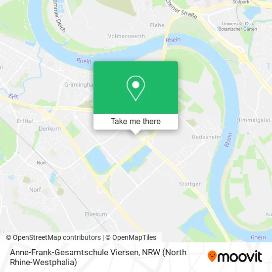 Карта Anne-Frank-Gesamtschule Viersen