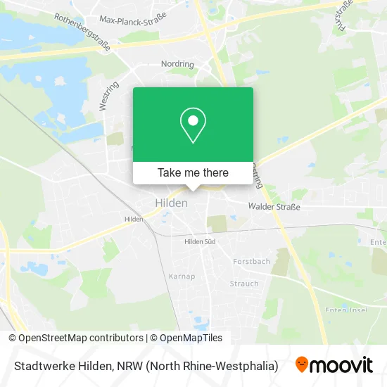 Stadtwerke Hilden map