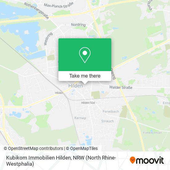 Kubikom Immobilien Hilden map