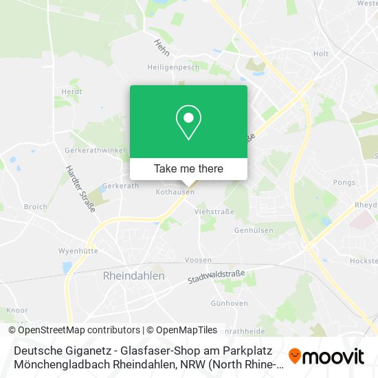 Deutsche Giganetz - Glasfaser-Shop am Parkplatz Mönchengladbach Rheindahlen map