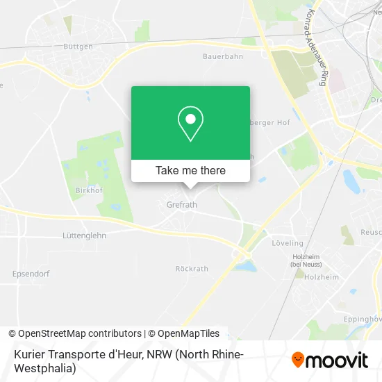 Карта Kurier Transporte d'Heur