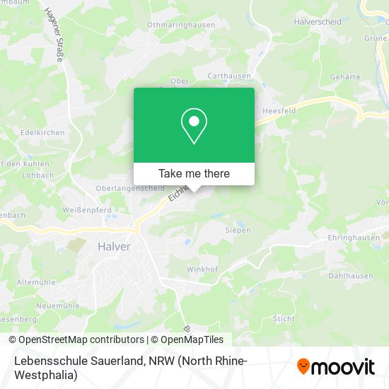 Lebensschule Sauerland map