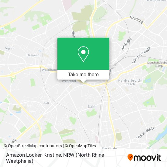 Amazon Locker-Kristine map