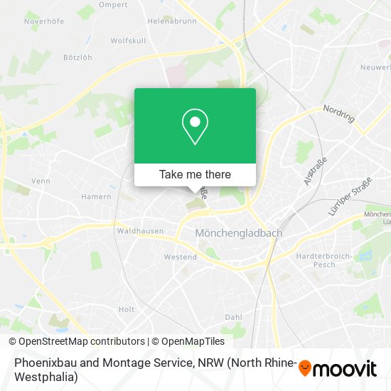 Phoenixbau and Montage Service map