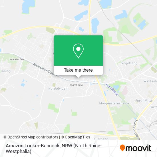 Amazon Locker-Bannock map