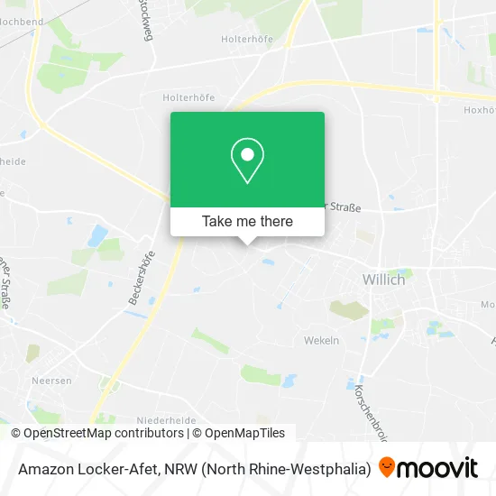 Amazon Locker-Afet map