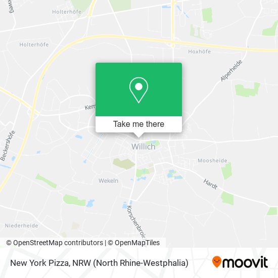 New York Pizza map