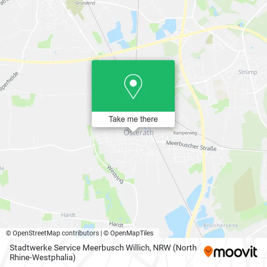 Карта Stadtwerke Service Meerbusch Willich