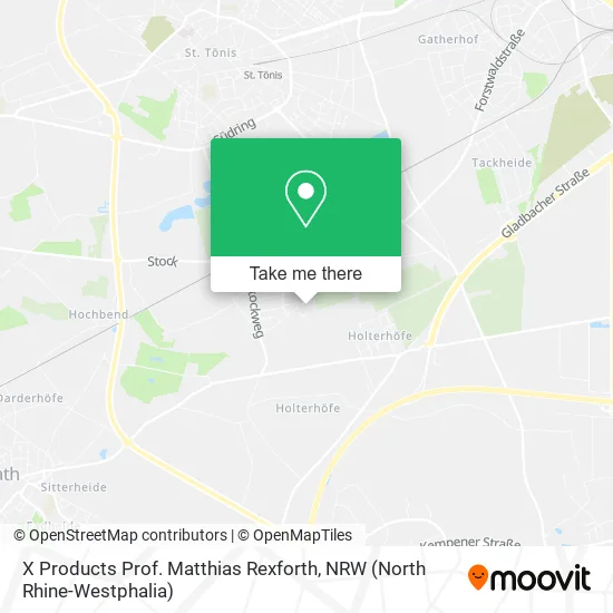 Карта X Products Prof. Matthias Rexforth