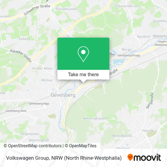 Volkswagen Group map