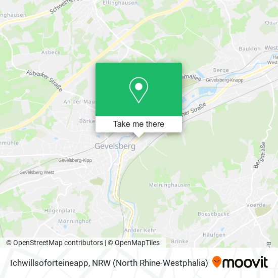 Ichwillsoforteineapp map