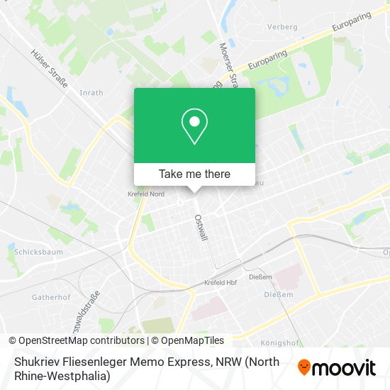 Shukriev Fliesenleger Memo Express map