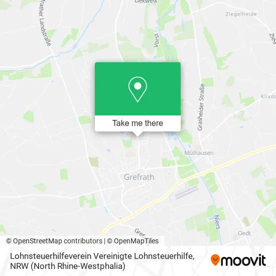 Карта Lohnsteuerhilfeverein Vereinigte Lohnsteuerhilfe