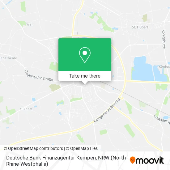 Deutsche Bank Finanzagentur Kempen map