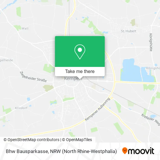 Bhw Bausparkasse map