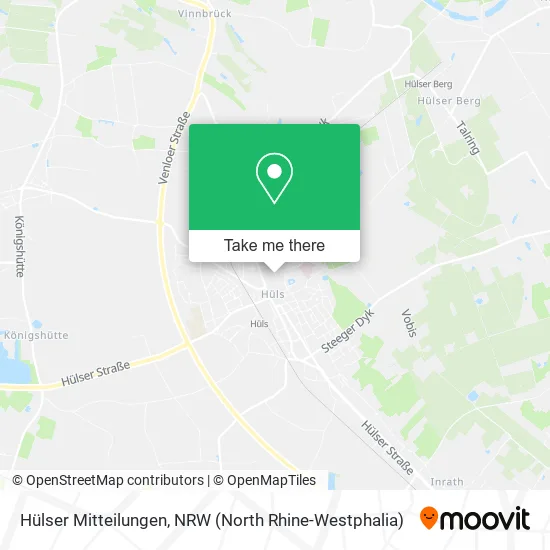 Карта Hülser Mitteilungen