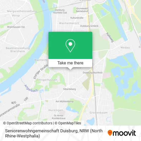 Карта Seniorenwohngemeinschaft Duisburg