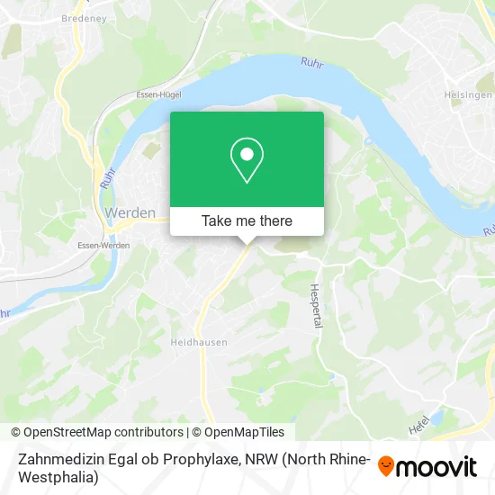 Карта Zahnmedizin Egal ob Prophylaxe