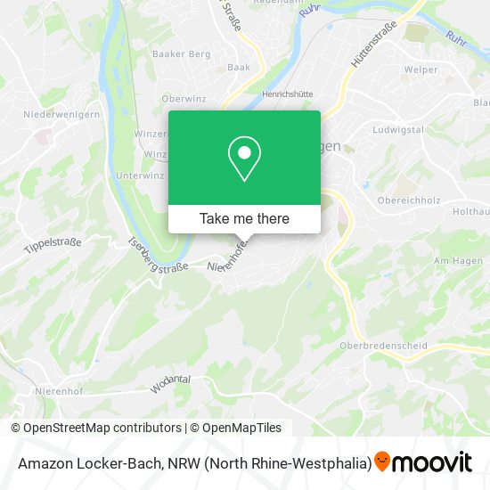 Amazon Locker-Bach map