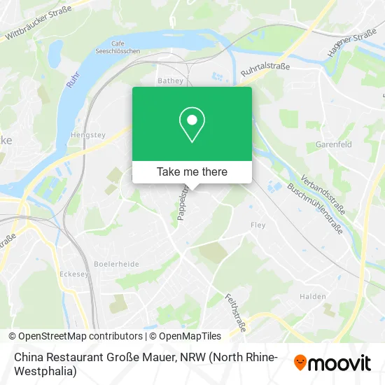 Карта China Restaurant Große Mauer
