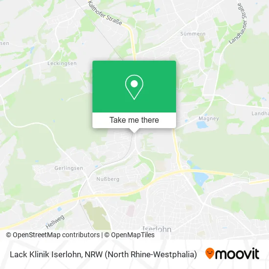 Карта Lack Klinik Iserlohn