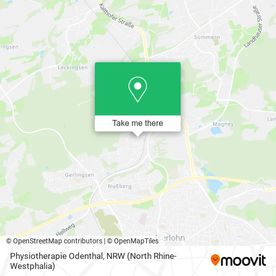 Карта Physiotherapie Odenthal