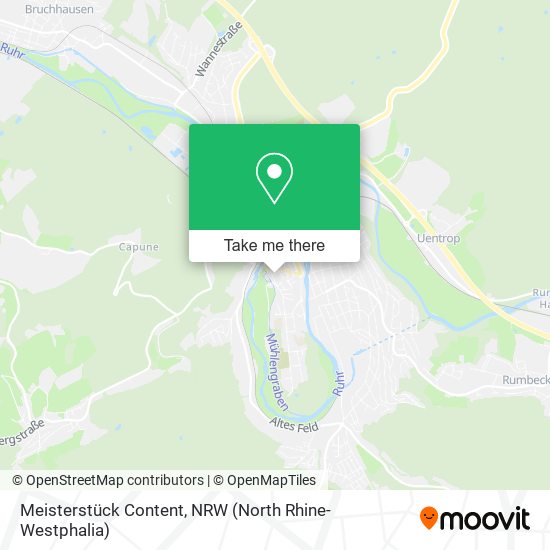 Meisterstück Content map