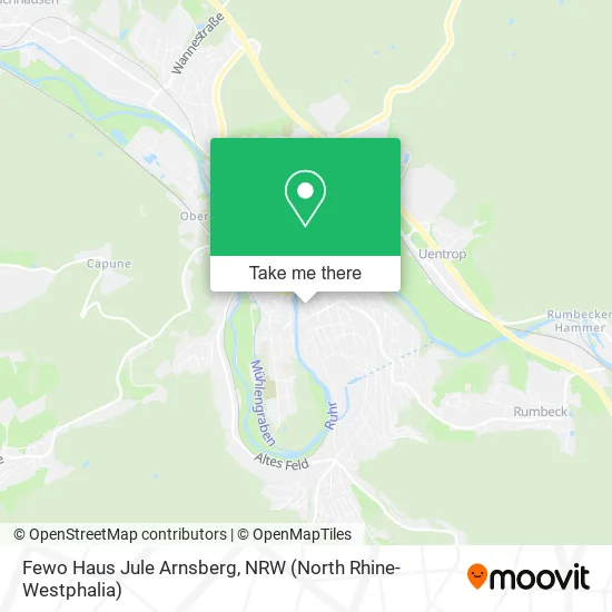 Карта Fewo Haus Jule Arnsberg