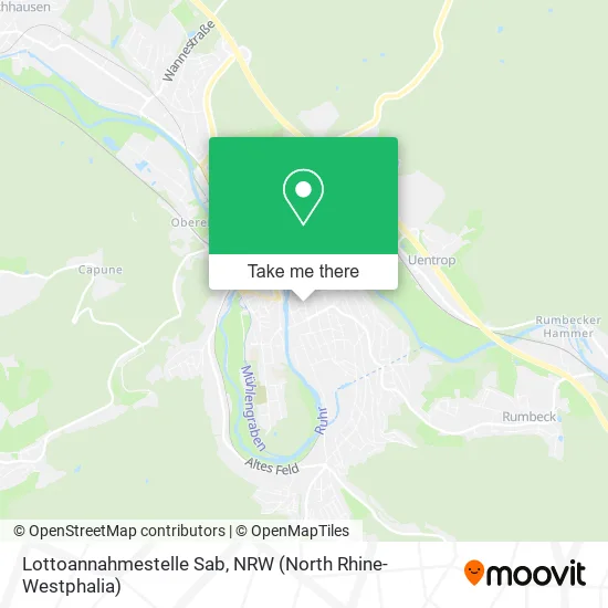 Lottoannahmestelle Sab map