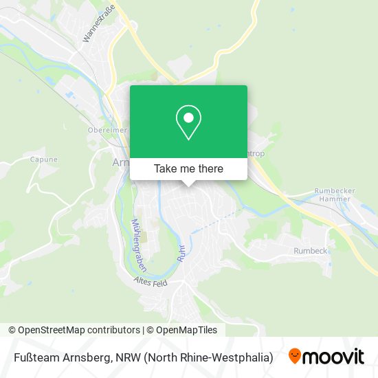 Fußteam Arnsberg map
