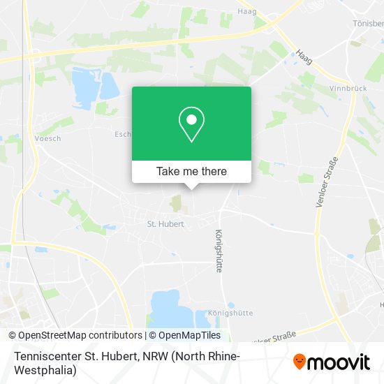 Tenniscenter St. Hubert map