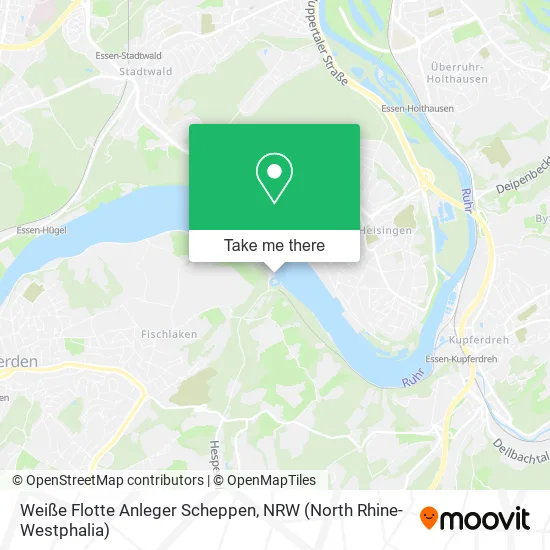 Карта Weiße Flotte Anleger Scheppen