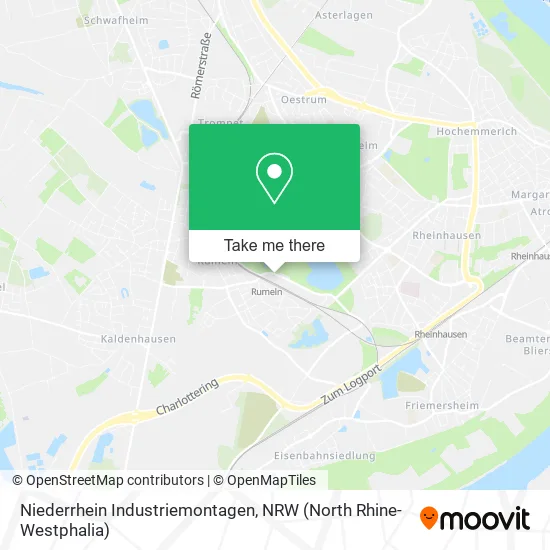 Карта Niederrhein Industriemontagen