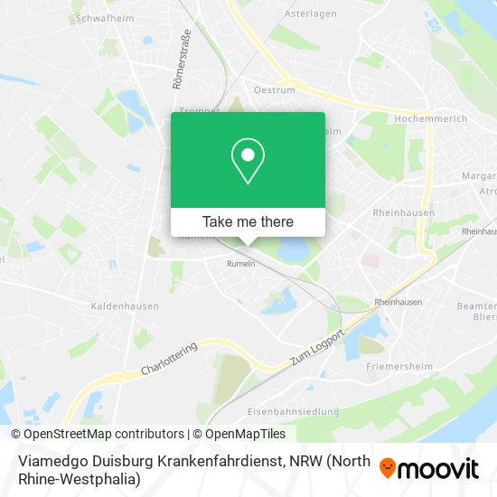 Карта Viamedgo Duisburg Krankenfahrdienst