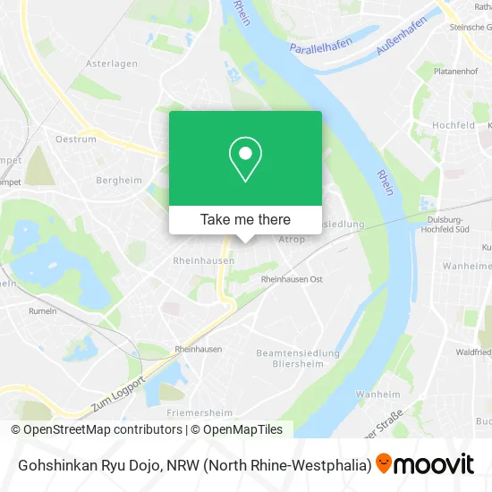 Карта Gohshinkan Ryu Dojo