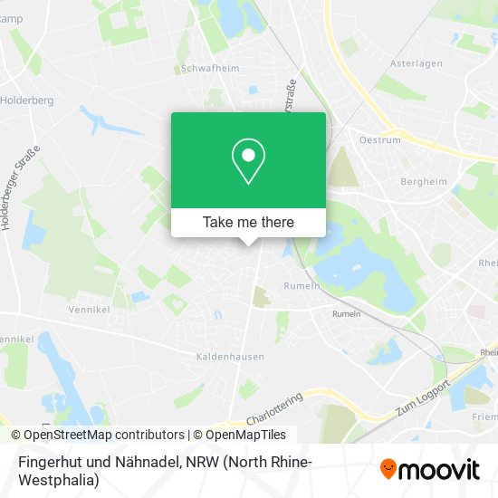 Fingerhut und Nähnadel map