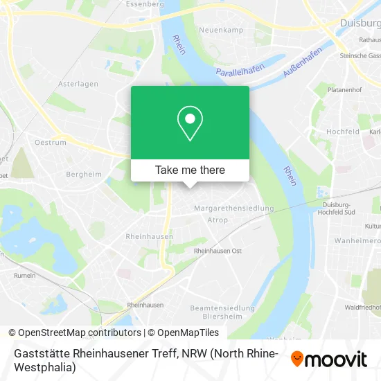 Карта Gaststätte Rheinhausener Treff