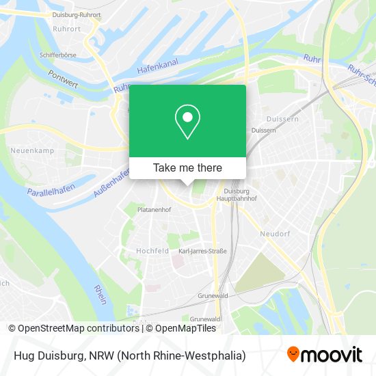 Hug Duisburg map