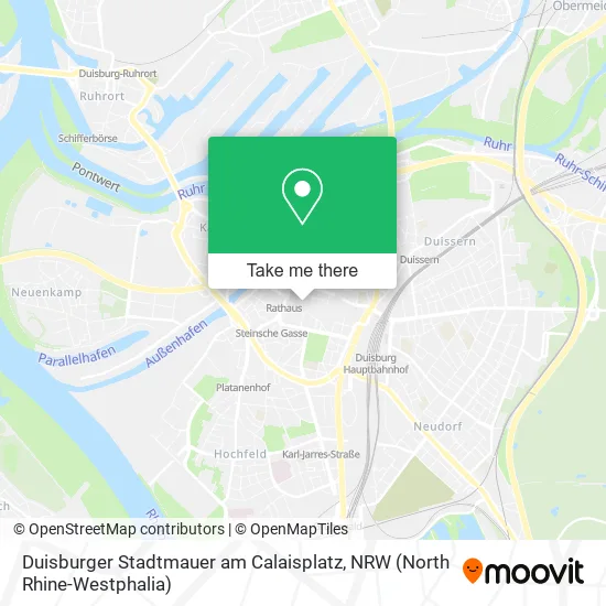 Карта Duisburger Stadtmauer am Calaisplatz