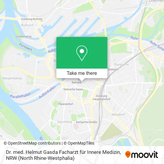Dr. med. Helmut Gasda Facharzt für Innere Medizin map