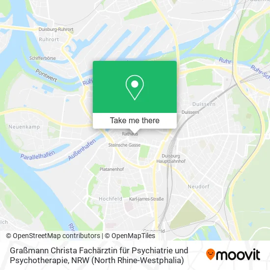 Карта Graßmann Christa Fachärztin für Psychiatrie und Psychotherapie