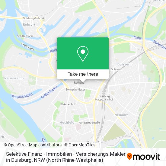 Selektive Finanz - Immobilien - Versicherungs Makler in Duisburg map