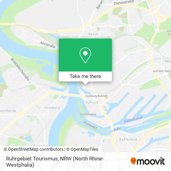 Карта Ruhrgebiet Tourismus