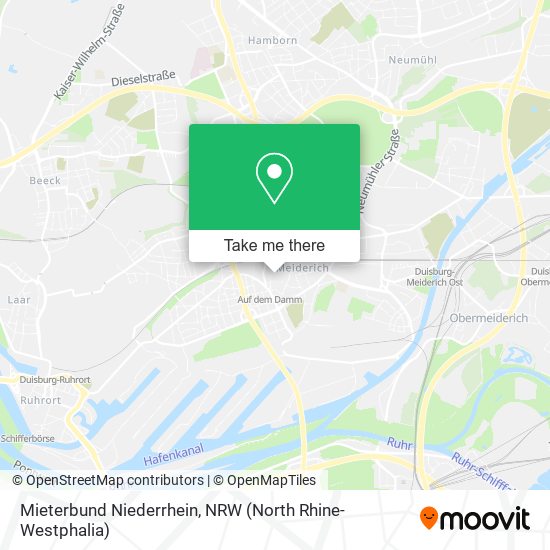 Mieterbund Niederrhein map