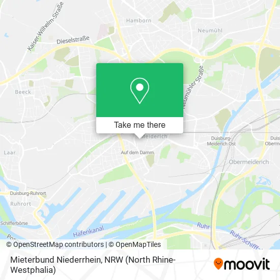 Карта Mieterbund Niederrhein