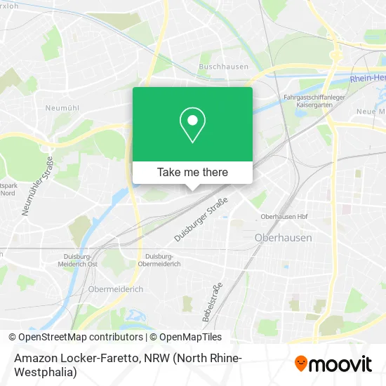 Amazon Locker-Faretto map