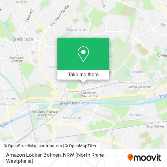 Amazon Locker-Bohnen map