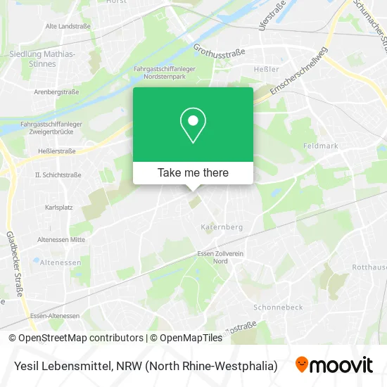 Карта Yesil Lebensmittel