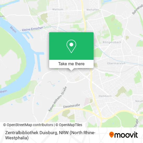 Карта Zentralbibliothek Duisburg